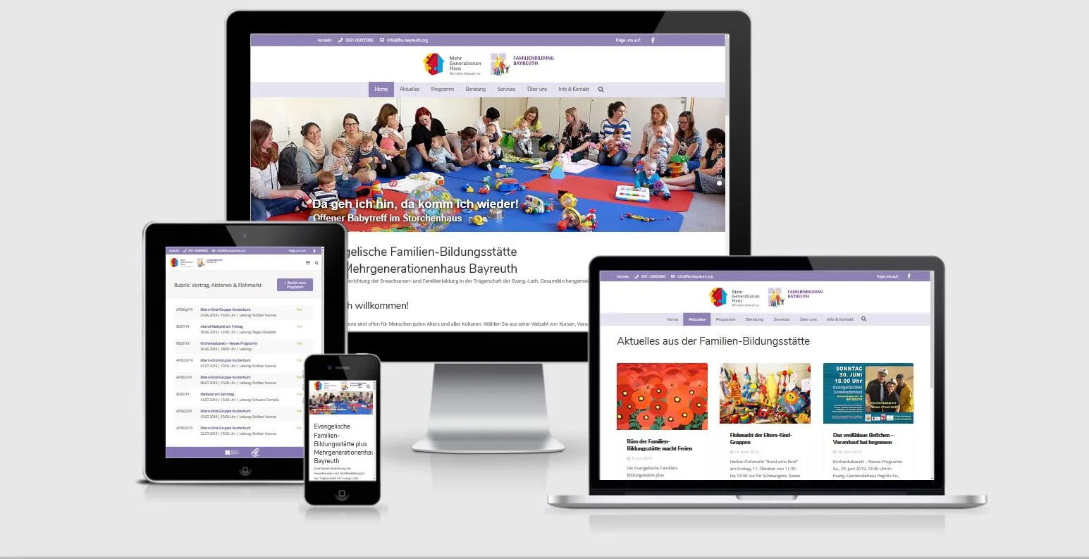 Vorschaubild des Referenzprojekts „Relaunch der Website fbs.bayreuth.org“