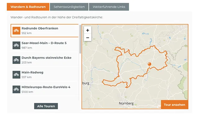 Datenbankansicht von Markgrafenkirchen.de