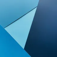 Abstrakte blaue Papierformen als grafischer Hintergrund