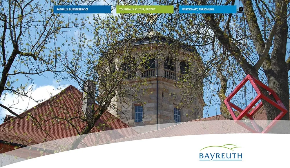 Vorschaubild des Referenzprojekts „responsive Website für die Stadt Bayreuth“