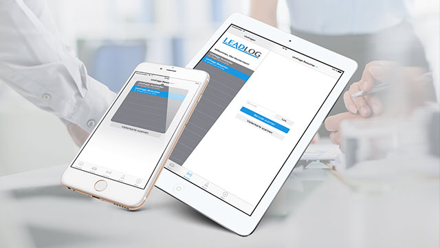 LeadLog Ansicht in iOS Devices