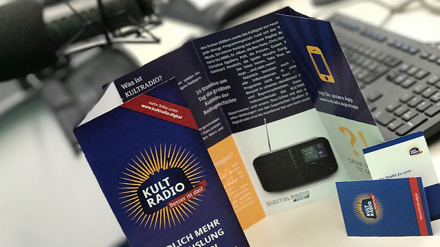 Folder Visitenkarten Kultradio